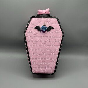 Monster High Draculaura Coffin Mini Backpack Scalloped Edges NEW